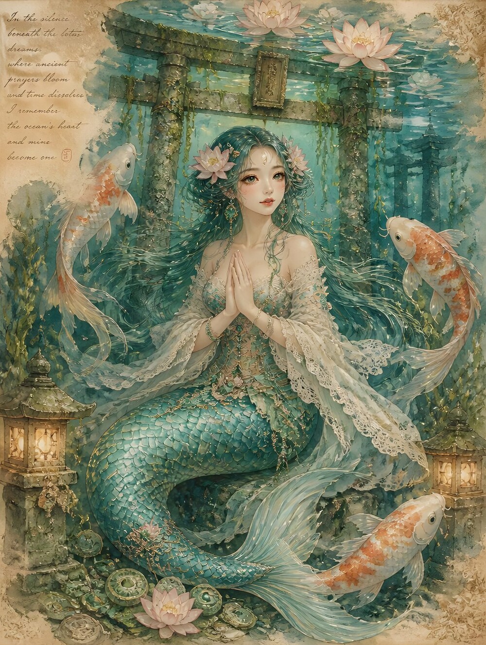Beautiful Mermaid Print